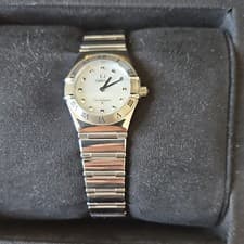 #47 Omega 22.5mm Constellation My Choice  White Mop Steel Bracelet 1561.71.00 🔥