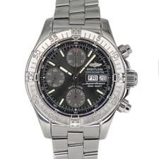 Breitling A111B77PRS A13340 Superocean Chrono Black Used Wrist Watch Men's