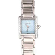 Authentic Cartier Tank Française SM WG/D WE1019S3 WG Quartz #270-004-175-7151