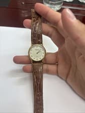 Raymond Weil Watch Gold Plated Crocodile Band As Is
