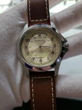 Hamilton Khaki Field Beige Men's Watch with Brown Leather Band - H64455523