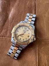 TAG HEUER WK1121 Quartz Men's Diver Watch Working Luxury Authentic Excellent