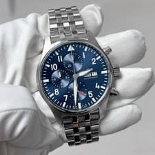 IWC Pilot Chronograph 41mm Blue Dial Bracelet IW378004 2025 COMPLETE