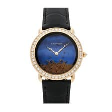 Cartier Révélation d'une Panthère Gold Manual 37mm MOP Diamond Watch HPI01354