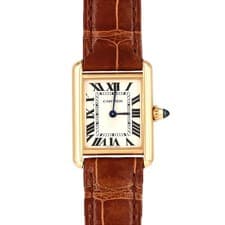 Authentic Cartier Tank LC SM YG W1529856 YG Quartz #270-004-214-6619
