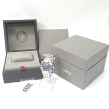 Oris Watch Aquis 7730 4125 Blue Dial Used Men's Automatic