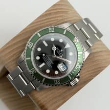 Rolex Submariner Kermit 40mm 16610LV Black Dial Steel Automatic Men Watch