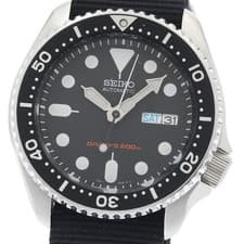 Seiko 7S26-0020 Divers Black Boy Watch Used From Japan