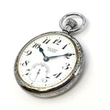 Seiko 19 Railways Pocket Watch Antique Manual Winding Used From Japan