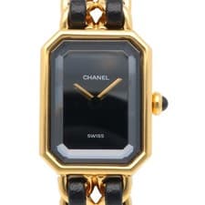 CHANEL Premiere M Watches H0001Gold Plated ElegantBracelet used
