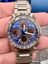 Citizen Promaster Tsuno Racer Chrono Titanium Bracelet  Leather Strap AV0088-01L