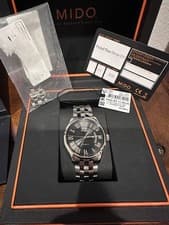 Mido Belluna II Automatic Black Dial Men's Watch