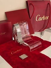 Cartier Panthere Ruban Pink Shell Dial Quartz Ladies Watch Stainless Steel