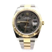 Rolex Two Tone Datejust 41mm Wimbledon Dial