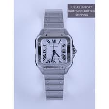Cartier Santos Medium WSSA0029 Stainless Steel Automatic Full Set Box Papers