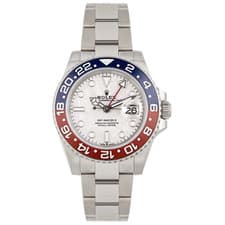 Rolex GMT-Master II Pepsi White Gold Meteorite Dial 40mm 126719BLRO Full Set