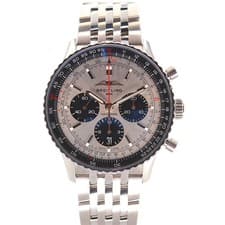 Breitling Navitimer B1 AB0138241G1A1 43mm Stainless Steel Silver Dial #KN219