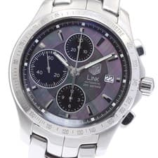 TAG HEUER CJF211M Link Moon Pearl Date Chronograph Mens Automatic Watch