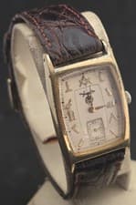 Men's Vintage 1980's Hamilton Quartz Masonic Watch.FREE  SHIPPING.