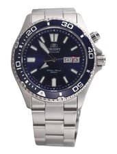 Orient Mako 1st USA Model Blue Dial Day Date Watch FEN6500HD9 Original Box