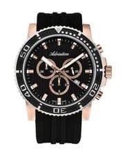 ADRIATICA Men Quartz Casual Watch Classic Dress Black Dial Waterproof Swiss Chro