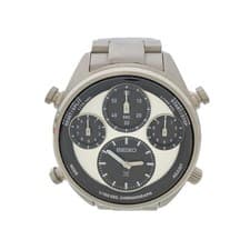 SEIKO Solar Watch Analog Stainless SLV SLV SS 8A50-00A0