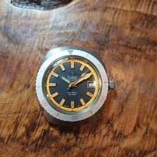 Zodiac Super Sea Wolf Automatic Watch Diver Vintage 1970s Used