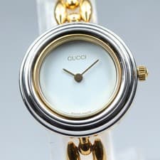 [Near MINT] GUCCI 11/12.2 Change Bezel 6 Colors Women's Quartz Watch 145mm JAPAN