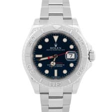 Rolex Yacht-Master Platinum BLUE 40mm Stainless Steel Oyster Watch 116622