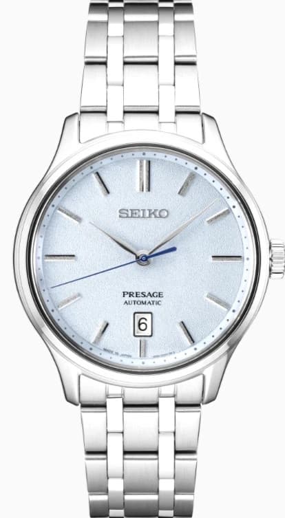 Seiko Presage Automatic Light Blue Stainless Steel Men’s Watch SRPF53