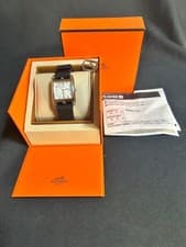 HERMES Cape Cod CC1.710 Watch Stainless Steel Luxury Vintage w/Box Authentic