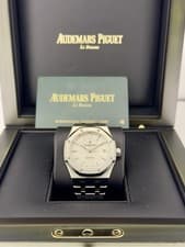 Audemars Piguet Royal Oak 15450ST White Dial SS Bracelet Complete Set