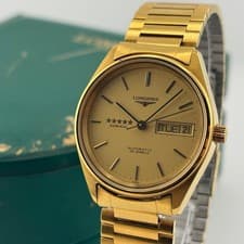 Longines L7.634.2 Automatic Watch Gold 33mm Used Authentic
