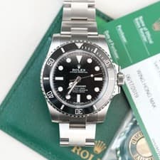 Rolex Submariner 114060 Silver Oyster Bracelet with Black Bezel 2019 dated