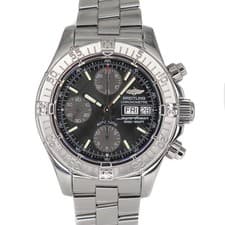 Breitling Superocean A13340 42mm SS Black Dial Automatic Chronograph Box #KN488