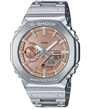 Casio G SHOCK GM B2100AD 5AJF Watch Stainless Steel Silver Rose Gold