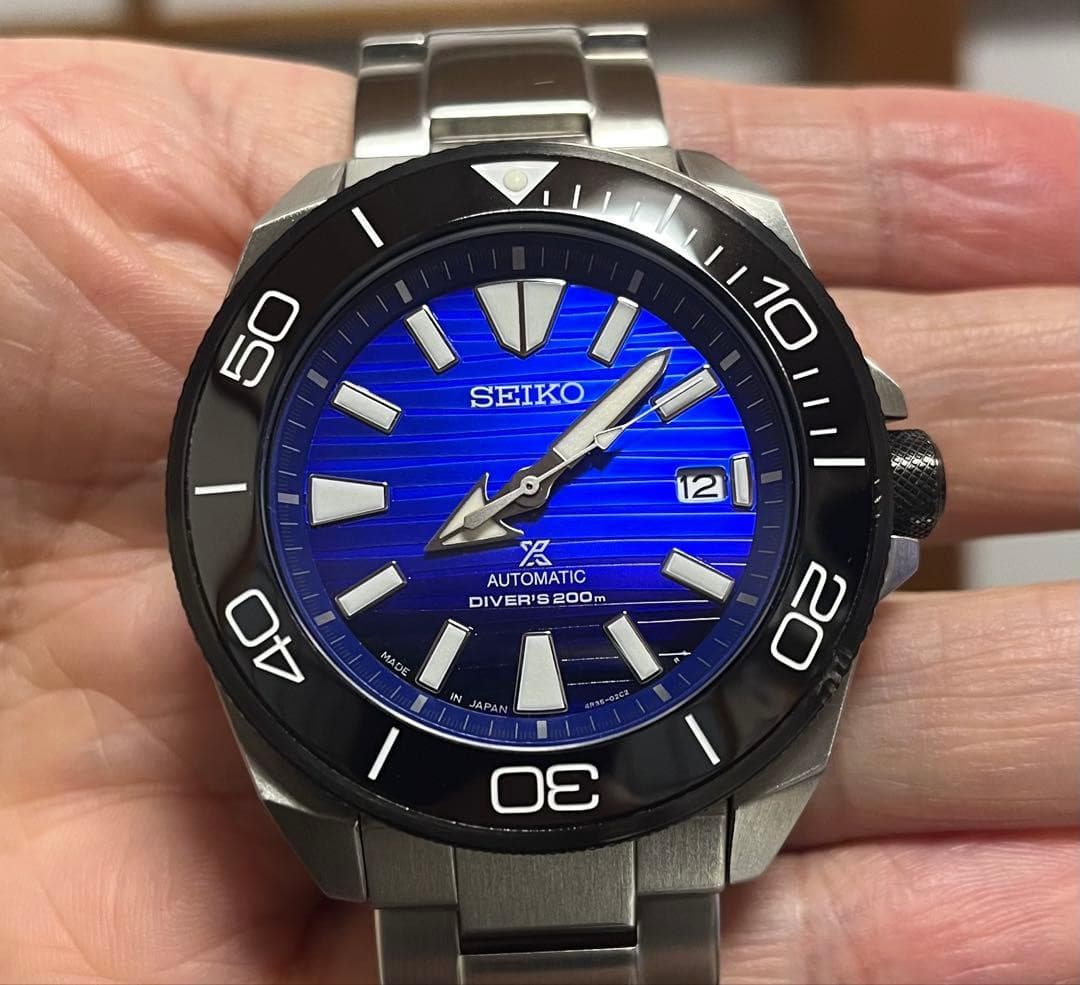 Seiko Prospex SBDY019 Blue Dial Automatic Men's Watch Japan Used