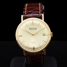 Philip Watch 60s 18 Carats Roses Gold 1 5/16in Manual Serviced