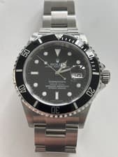 MINT ROLEX SUBMARINER DATE 16610 STAINLESS STEEL SEL NO HOLES CASE