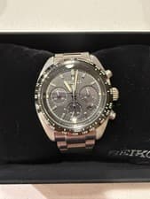 Seiko Prospex Speedtimer Solar Chronograph Black Dial