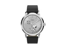 Timex Marlin Peanuts x Football/Soccer Automatic Watch, Silver, 40 mm, TW2Y53800