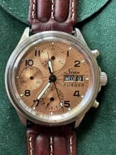 Sinn 356 Flieger II Salmon Copper Dial Automatic Chronograph Men's Watch