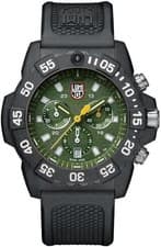 LUMINOX Navy SEALs Chronograph XS.3597 Army Green Dial Men's Rubber Band Boxed