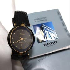 RADO Florence 152.3694.2 Black Dial Quartz Woman Watch Used Working #09