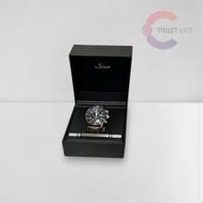 SINN 103.B.SA.AUTO Chronograph Brown Band Automatic Watch w/ HIRSCH Stone Japan