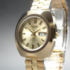 RARE [N MINT] SEIKO Lord Matic Special 5206-6040 Gold NSAG Men's AT Watch JP #41
