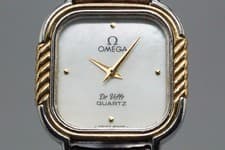 RARE *Near MINT* OMEGA De Ville Cal.1387 591.0212 Shell Dial Quartz Women Watch