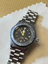 Good Condition Overhauled Tag Heuer Watch Moondust Dial Diver 972.608,18912