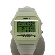 Import duty included for US buyers  Timex Quartz Digital Watch Gray Red Plastic