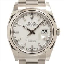 Rolex DATEJUST 36 116200 SS SS AT white dial